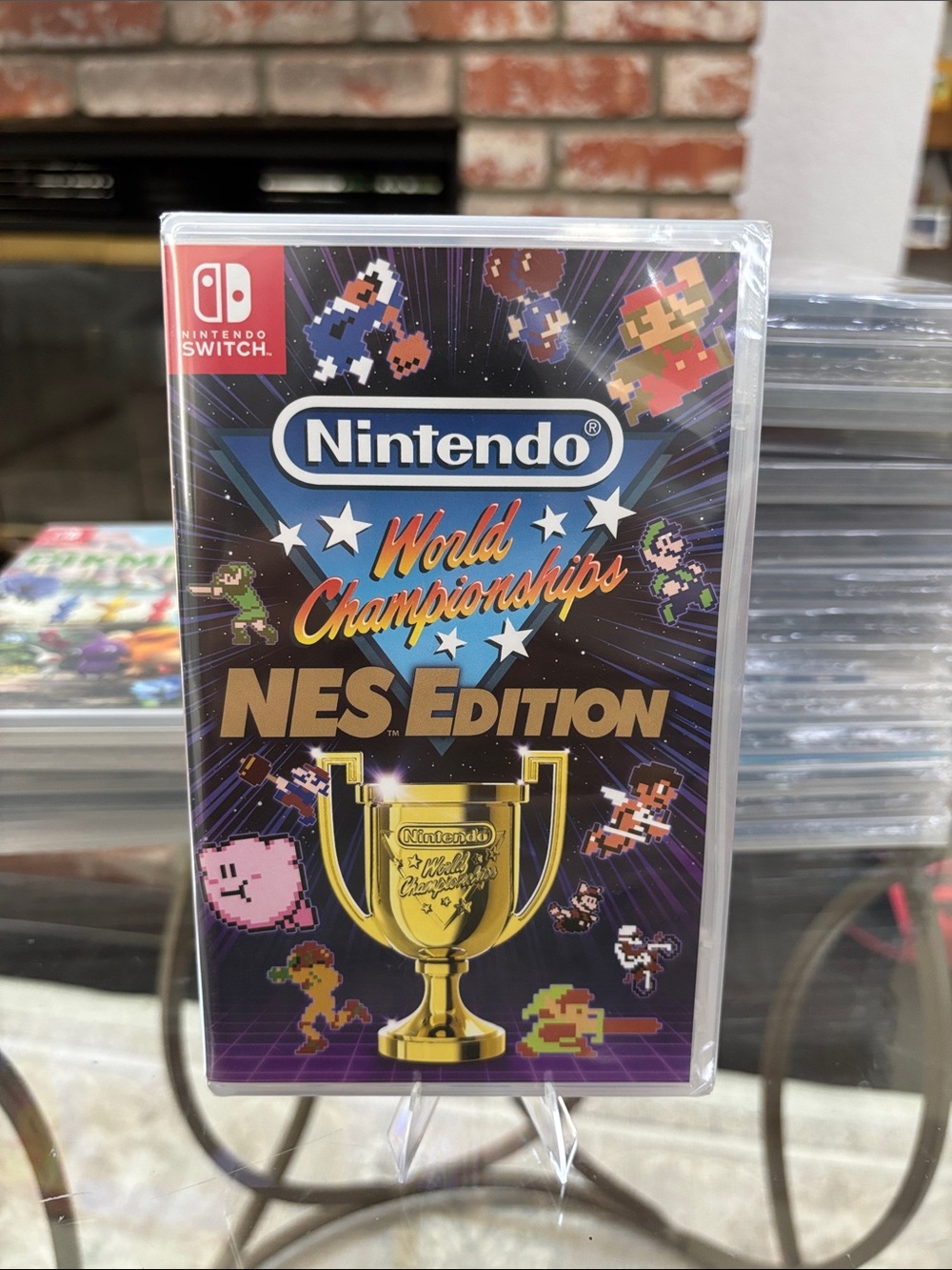 Nintendo Switch NES Edition - Purple Packaging with Gold Trophy